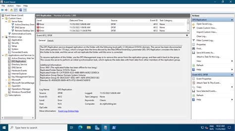 force dfs replication domain controller.